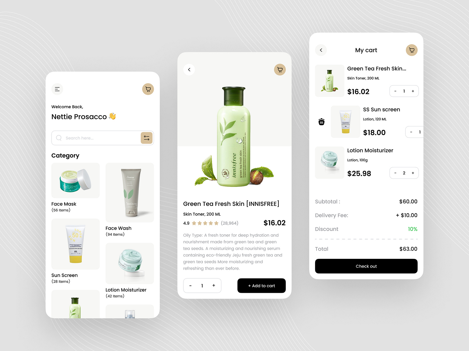 Cosmetic product ecommerce App