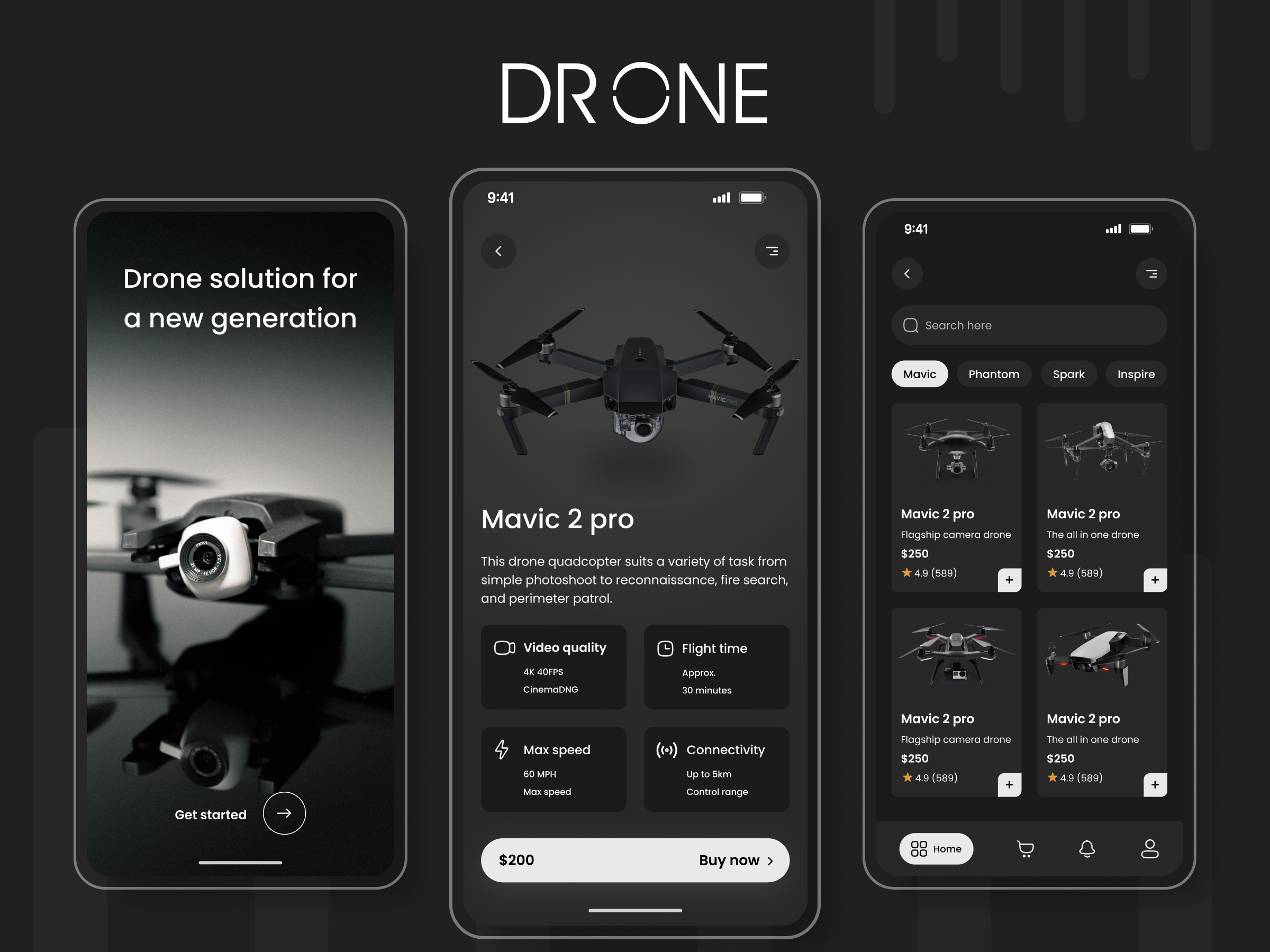 Drone Shopping applications