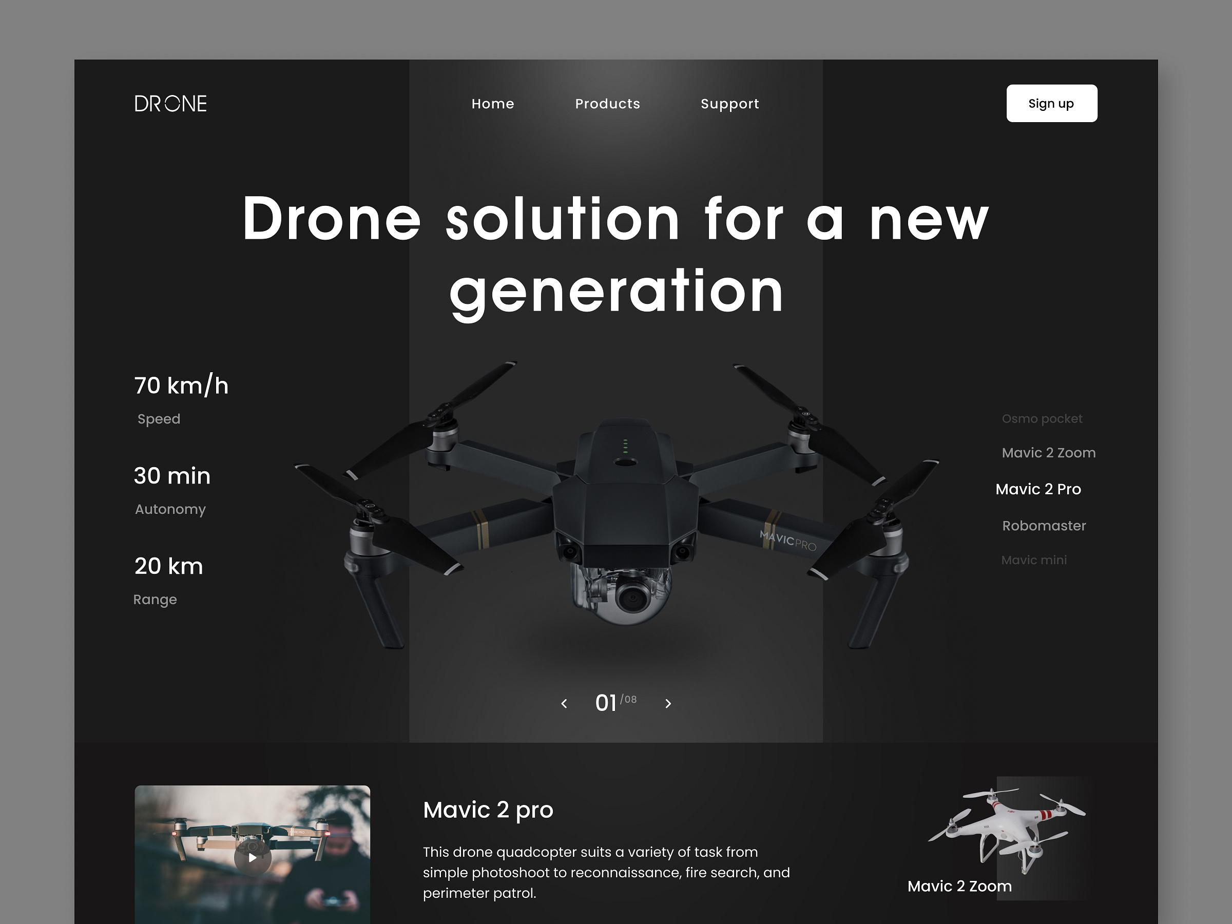 Drone Landing Page