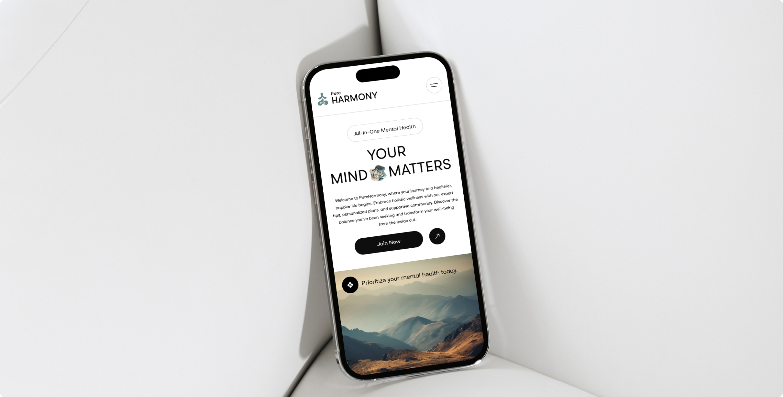 Mobile version mockup