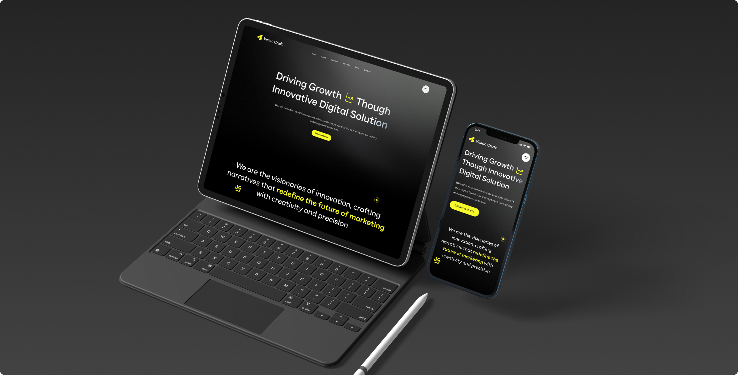 Web mobile mockup